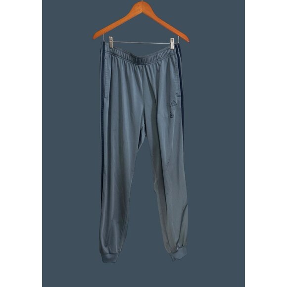 Adidas Mens Gray Track Pants XL Polyester Spandex Elastic Waistband Joggers